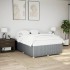 Cama sin colchón tela gris claro 140x200