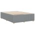 Cama sin colchón tela gris claro 140x200
