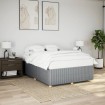 Cama sin colchón tela gris claro 140x190 cm