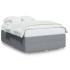 Cama sin colchón tela gris claro 140x190