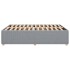 Cama sin colchón tela gris claro 140x190