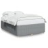 Cama sin colchón tela gris claro 160x200
