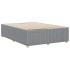 Cama sin colchón tela gris claro 160x200