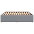 Cama sin colchón tela gris claro 180x200