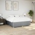 Cama sin colchón tela gris claro 200x200