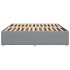 Cama sin colchón tela gris claro 200x200