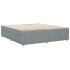 Cama sin colchón tela gris claro 200x200