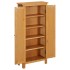 Armario de almacenaje de madera de roble maciza 50x22x110