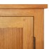 Armario de almacenaje de madera de roble maciza 50x22x110