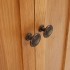 Armario de almacenaje de madera de roble maciza 50x22x110