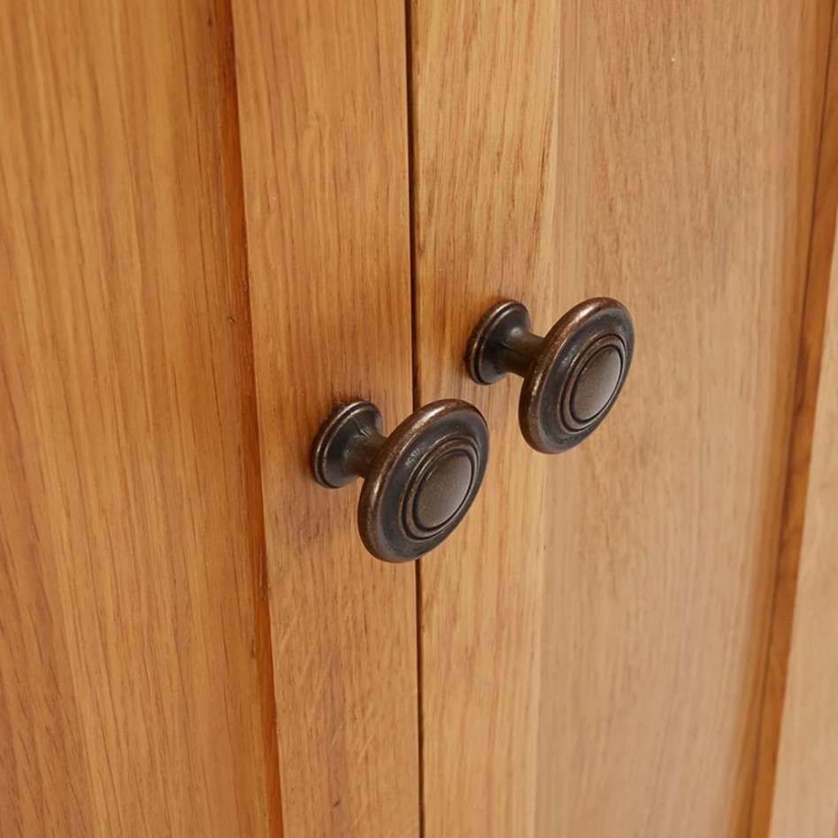 Armario de almacenaje de madera de roble maciza 50x22x110