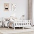 Estructura de cama sin colchón madera maciza de pino 160x200