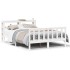 Estructura de cama sin colchón madera maciza de pino 160x200