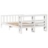 Estructura de cama sin colchón madera maciza de pino 160x200