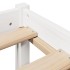 Estructura de cama sin colchón madera maciza de pino 160x200