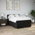 Cama box spring con colchón tela negro 140x190