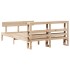 Estructura de cama sin colchón madera de pino maciza 120x200
