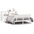 Estructura de cama sin colchón madera de pino blanca 140x200