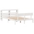 Estructura de cama sin colchón madera de pino blanca 140x200