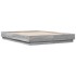 Estructura de cama con luces LED gris Sonoma 120x190