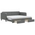 Sofá cama nido con cajones tela gris oscuro 90x190