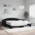Sofá cama nido con colchón terciopelo negro 100x200