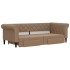 Sofá cama nido con cajones cuero sintético cappuccino 90x200