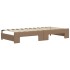 Sofá cama nido con cajones cuero sintético cappuccino 90x200