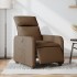 Sillón reclinable eléctrico de tela
