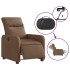 Sillón reclinable eléctrico de tela