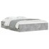 Cama con cajones madera ingeniería gris hormigón 140x190
