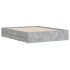 Cama con cajones madera ingeniería gris hormigón 140x190
