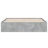 Cama con cajones madera ingeniería gris hormigón 140x190