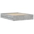 Cama con cajones madera ingeniería gris hormigón 140x190