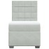 Cama box spring con colchón terciopelo gris claro 90x190
