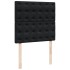 Cama box spring con colchón cuero sintético negro 90x190