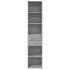 Aparador de madera de ingeniería gris hormigón 40x42,5x185