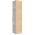 Aparador de madera de ingeniería gris hormigón 40x42,5x185