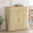 Aparador de madera contrachapada roble Sonoma 80x42,5x93