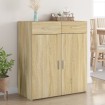 Aparador de madera contrachapada roble Sonoma 80x42,5x93 cm