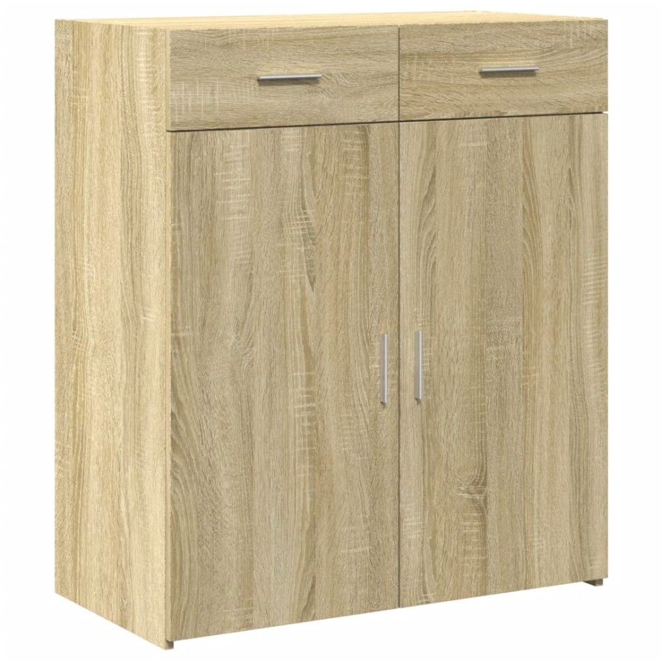 Aparador de madera contrachapada roble Sonoma 80x42,5x93
