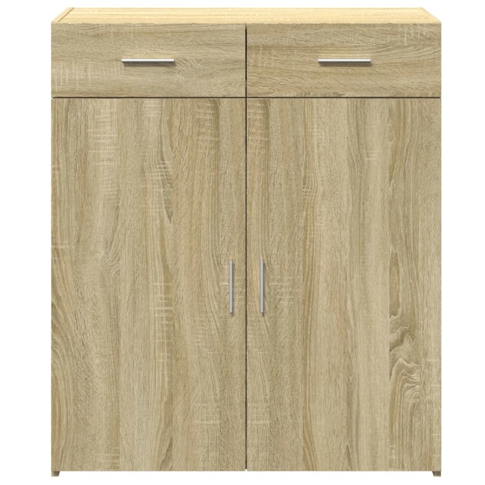 Aparador de madera contrachapada roble Sonoma 80x42,5x93