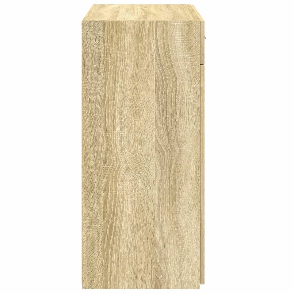 Aparador de madera contrachapada roble Sonoma 80x42,5x93