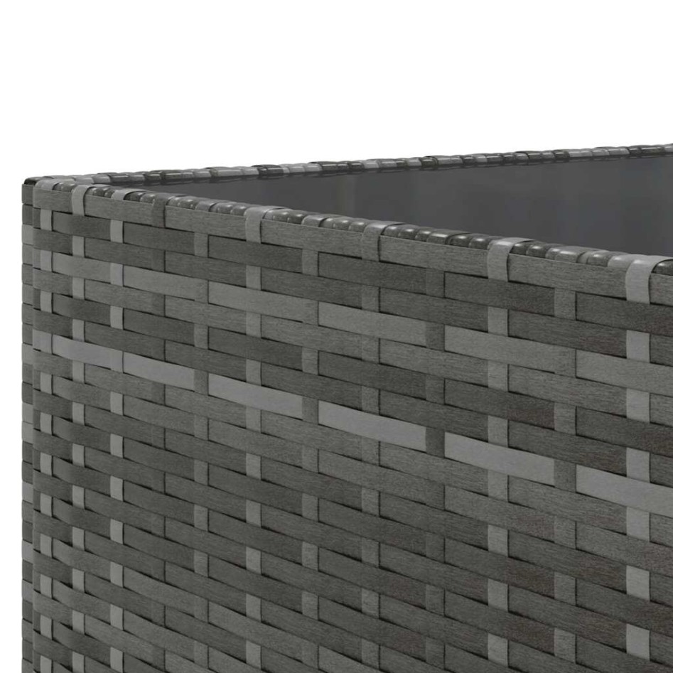 Set de muebles de jardín 8 pzas y cojines ratán sintético