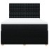 Cama box spring con colchón tela negro 140x200