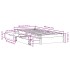 Estructura de cama sin colchón madera maciza blanca 75x190