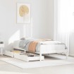 Estructura cama sin colchón madera maciza pino blanca 100x200cm