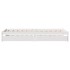 Estructura de cama sin colchón madera de pino blanca 90x200