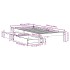 Estructura de cama sin colchón madera de pino blanca 90x200