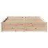 Estructura de cama sin colchón madera de pino blanco 150x200